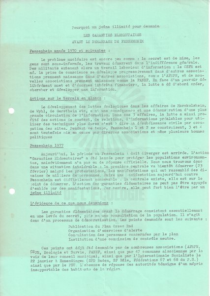 Tract pour un jeûne illimité (1977)