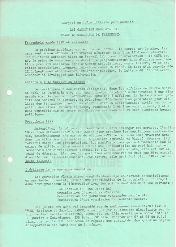 Tract pour un jeûne illimité (1977)