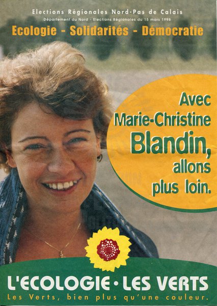 Avec Marie-Christine Blandin, allons plus loin (régionales 1998)