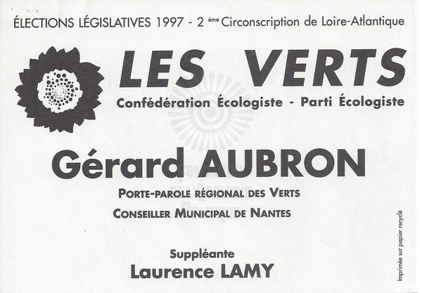 Gérard AUBRON (législatives 1997)