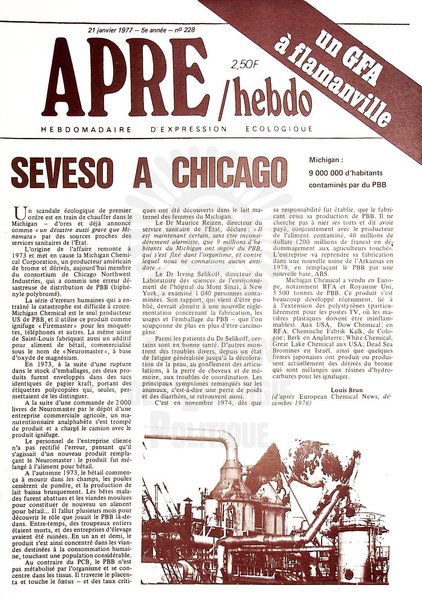 APRE HEBDO N°228 (1977)