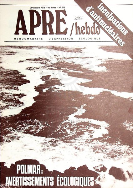 APRE HEBDO N°216 (1976)