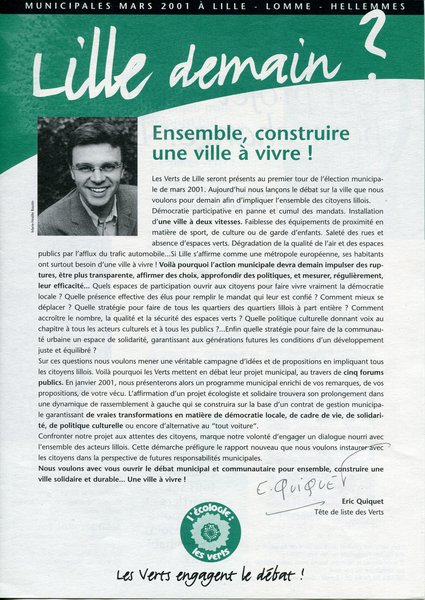 Lille demain ? (municipales 2001)
