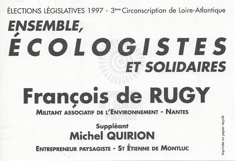 François DE RUGY (législatives 1997)