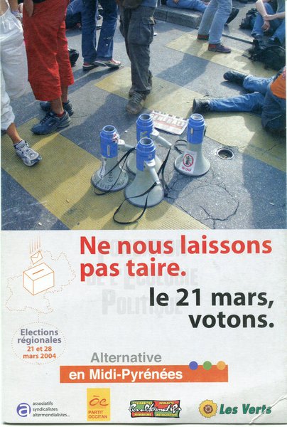 Ne nous laissons pas taire (régionales 2004)