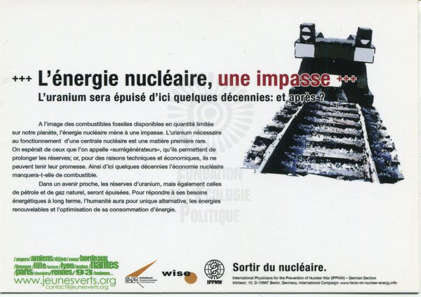L'énergie nucléaire, une impasse (2002-2003)