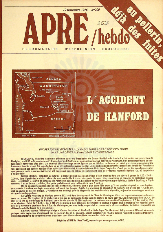 APRE HEBDO N°209 (1976)