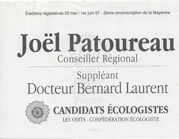Joël Patoureau (législatives 1997)