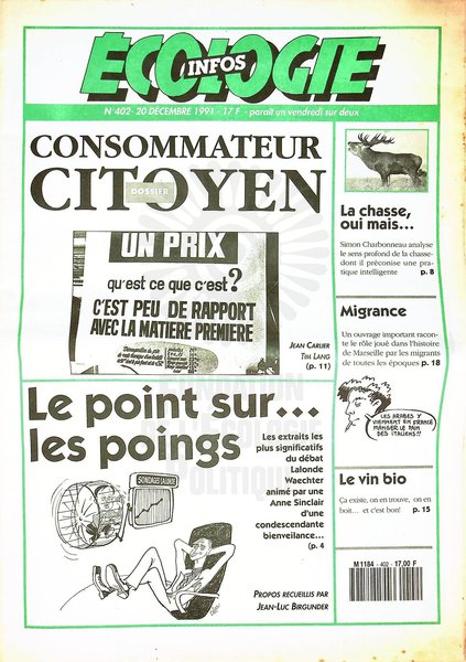 ECOLOGIE INFOS N°402 (1991)