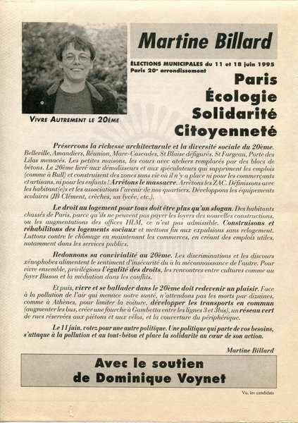 Martine Billard (municipales 1995)