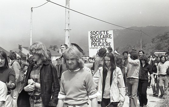Manifestation à Malville (1977)