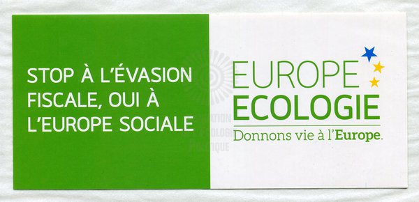 STOP À L’ÉVASION FISCALE, OUI À L’EUROPE SOCIALE (européennes 2009)