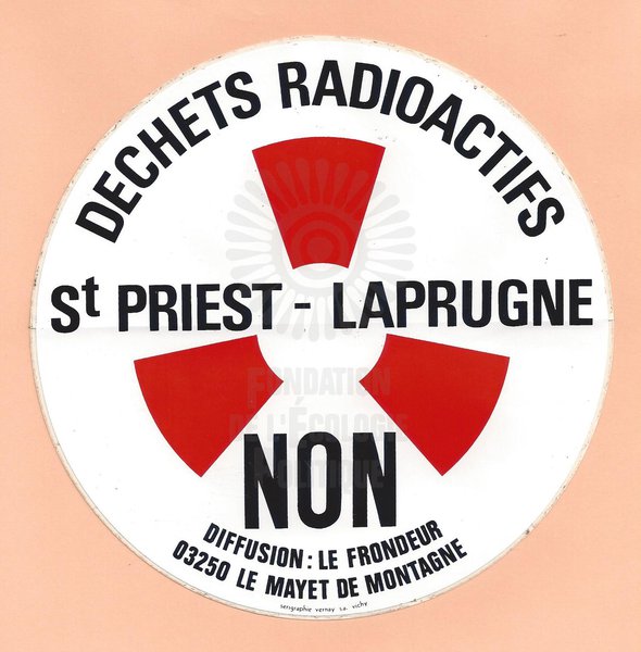 DECHETS RADIOACTIFS, St PRIEST – LAPRUGNE (1979-1981)