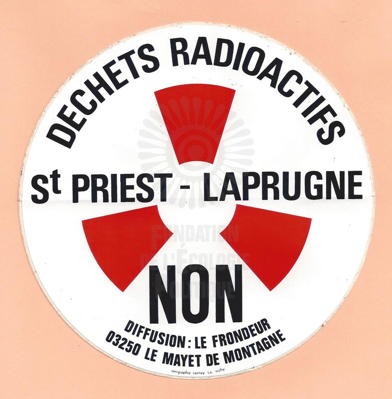 DECHETS RADIOACTIFS, St PRIEST – LAPRUGNE (1979-1981)