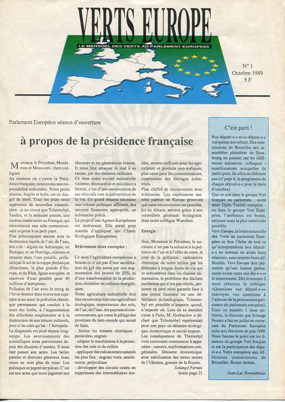 Verts Europe n°1 (1989)