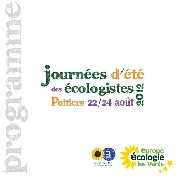 Programme des journées d'été des écologistes (2012)