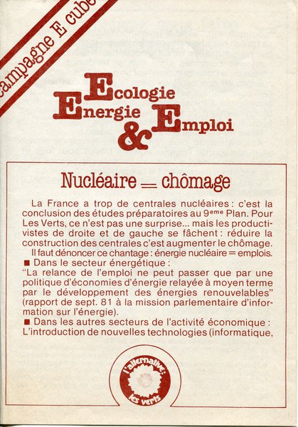 Campagne E cube (1984)