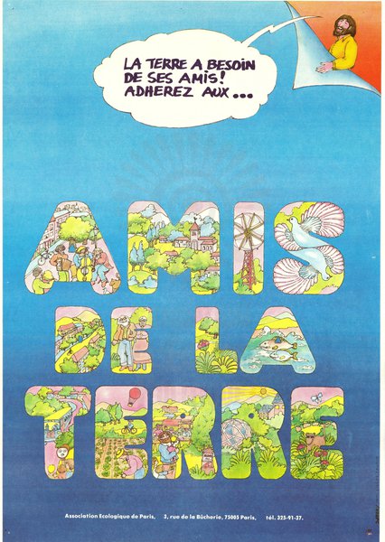 LA TERRE A BESOIN DE SES AMIS !  ADHÉREZ AUX … AMIS DE LA TERRE (1970)