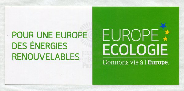 POUR UNE EUROPE DES ÉNERGIES RENOUVELABLES (européennes 2009)