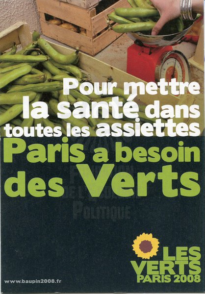 Pour mettre la santé dans toutes les assiettes (municipales 2008)