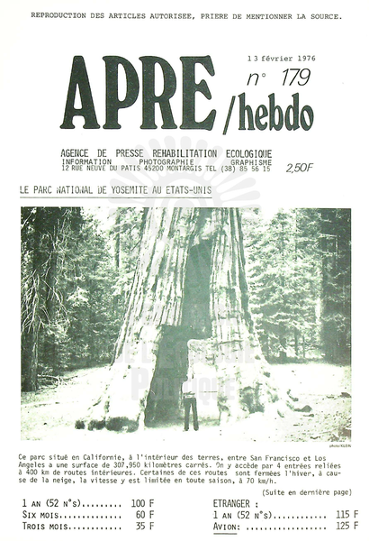 APRE HEBDO N°179 (1976)