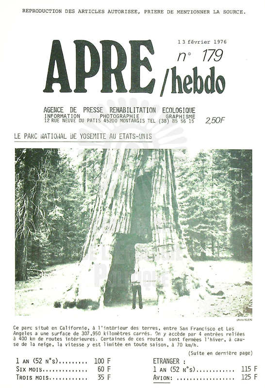 APRE HEBDO N°179 (1976)