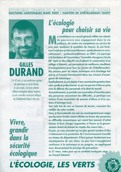 GILLES DURAND (cantonales 2004)