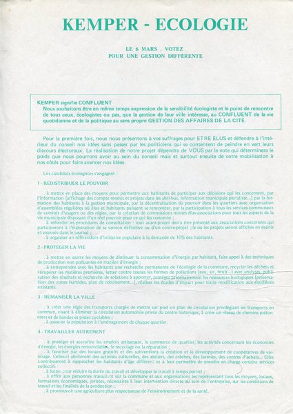Kemper – Ecologie (municipales 1983)