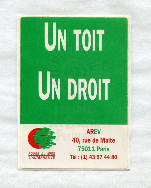 Un toit un droit (1989-1998)