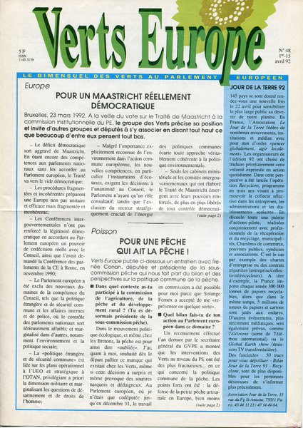 Verts Europe n°48 (1992)