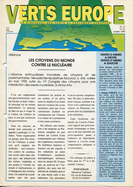 Verts Europe n°17 (1990)