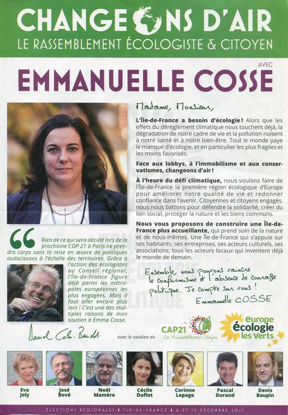 EMMANUELLE COSSE (régionales 2015)