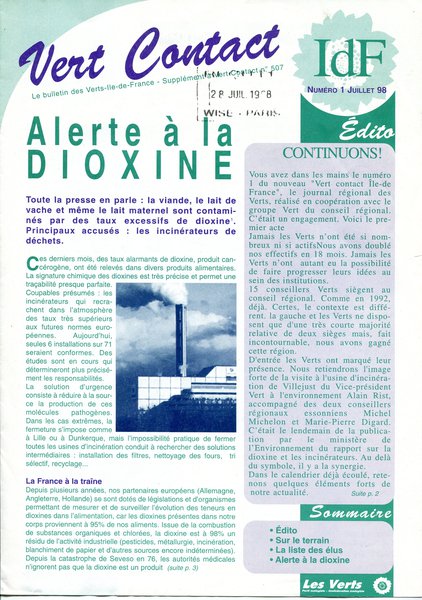 Vert-Contact Île-de-France n°1 (1998)