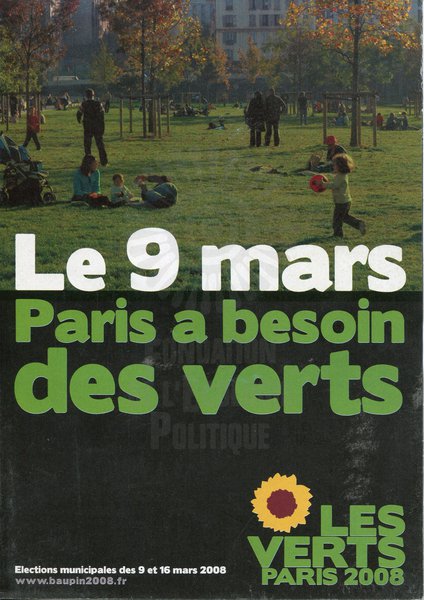 Paris a besoin des verts (municipales 2008)