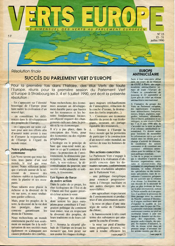 Verts Europe n°15 (1990)