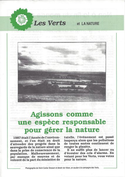 Les Verts et la nature (1989)