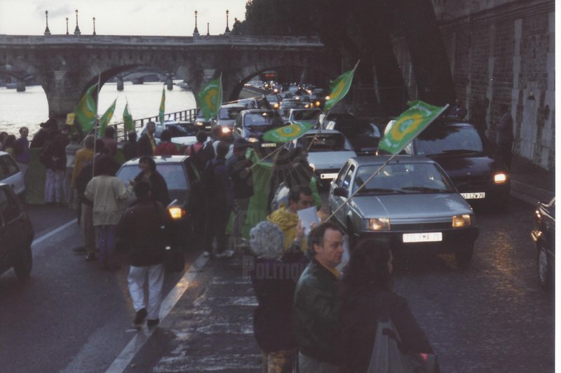 Blocage des voies sur berges par les Verts (1999)