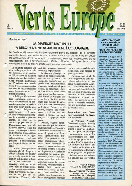 Verts Europe n°38 (1991)