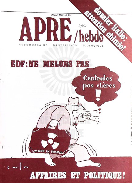 APRE HEBDO N°206 (1976)