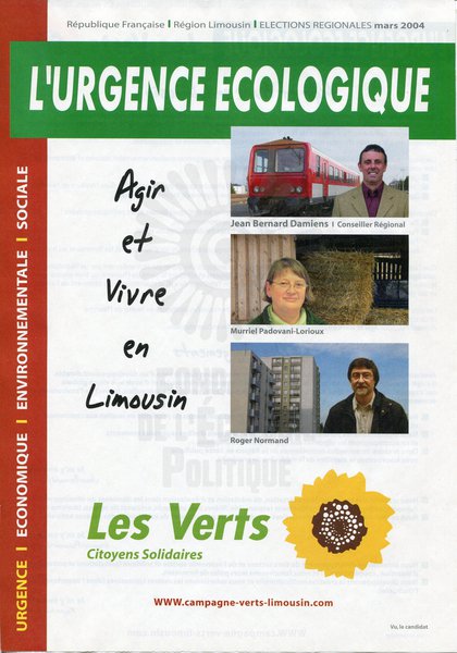 L’URGENCE ÉCOLOGIQUE (régionales 2004)