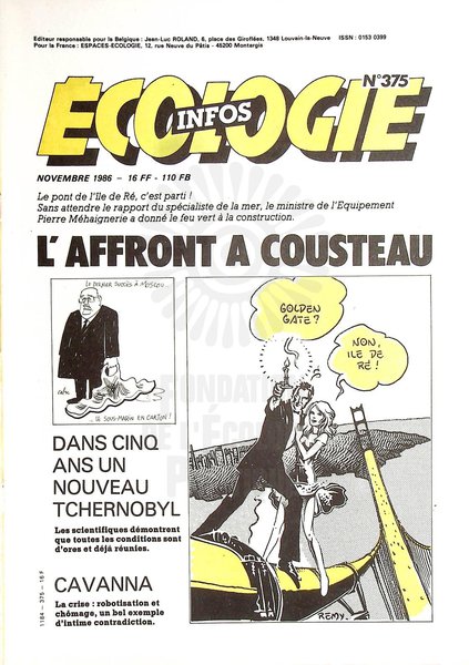 ECOLOGIE INFOS N°375 (1986)