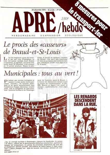 APRE HEBDO N°224 (1976)