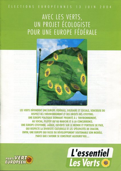 AVEC LES VERTS (européennes 2004)