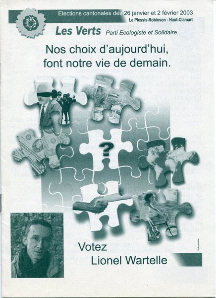 Votez Lionel Wasquelle (cantonales 2003)