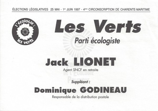 Jack LIONET (législatives 1997)