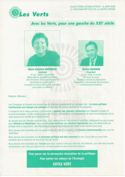 Marie-Christine GUÉRINEAU (législatives 2002)