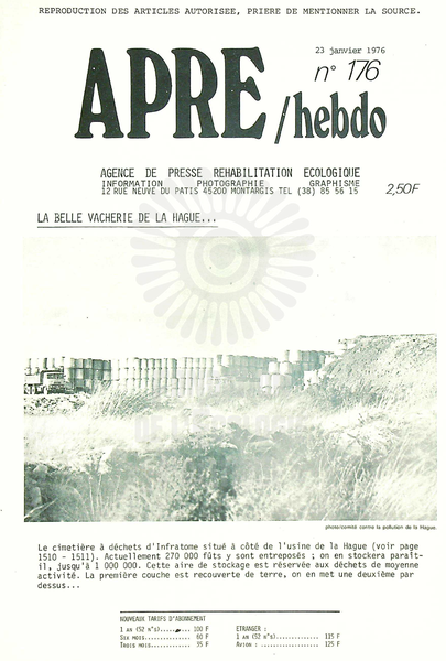 APRE HEBDO N°176 (1976)
