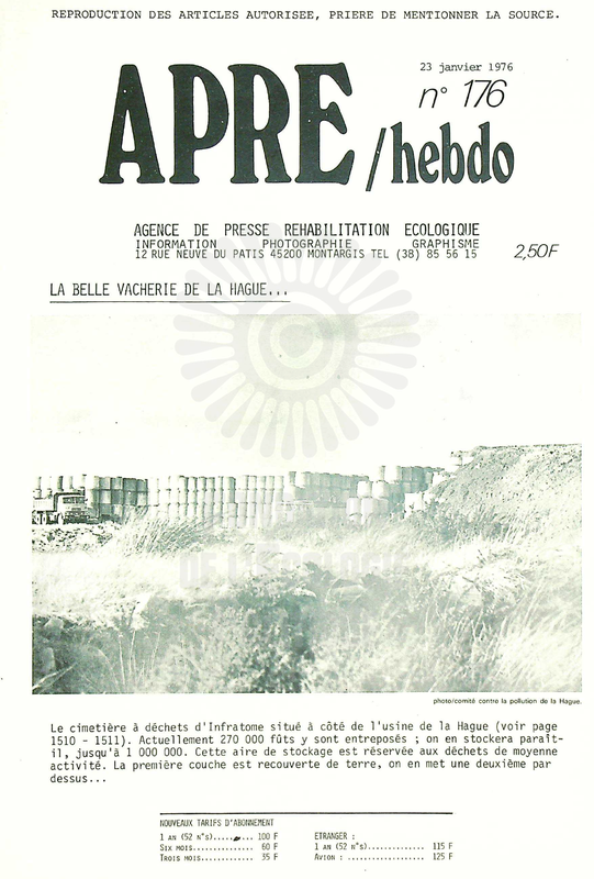APRE HEBDO N°176 (1976)