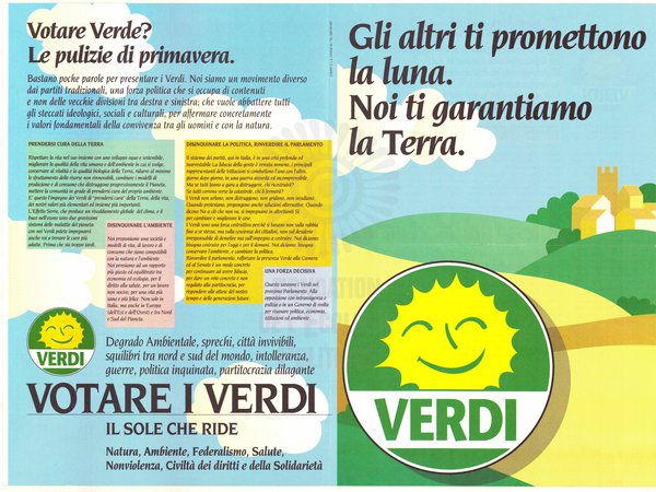 Gli altri ti promettono la luna. Noi ti garantiamo la Terra. (1990)