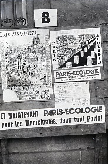 Panneau électoral (municipales 1977)